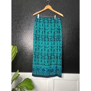 Sag Harbor Bohemian Skirt Size 8 Spanish Long Gypsy Boho Vintage Retro Peasant